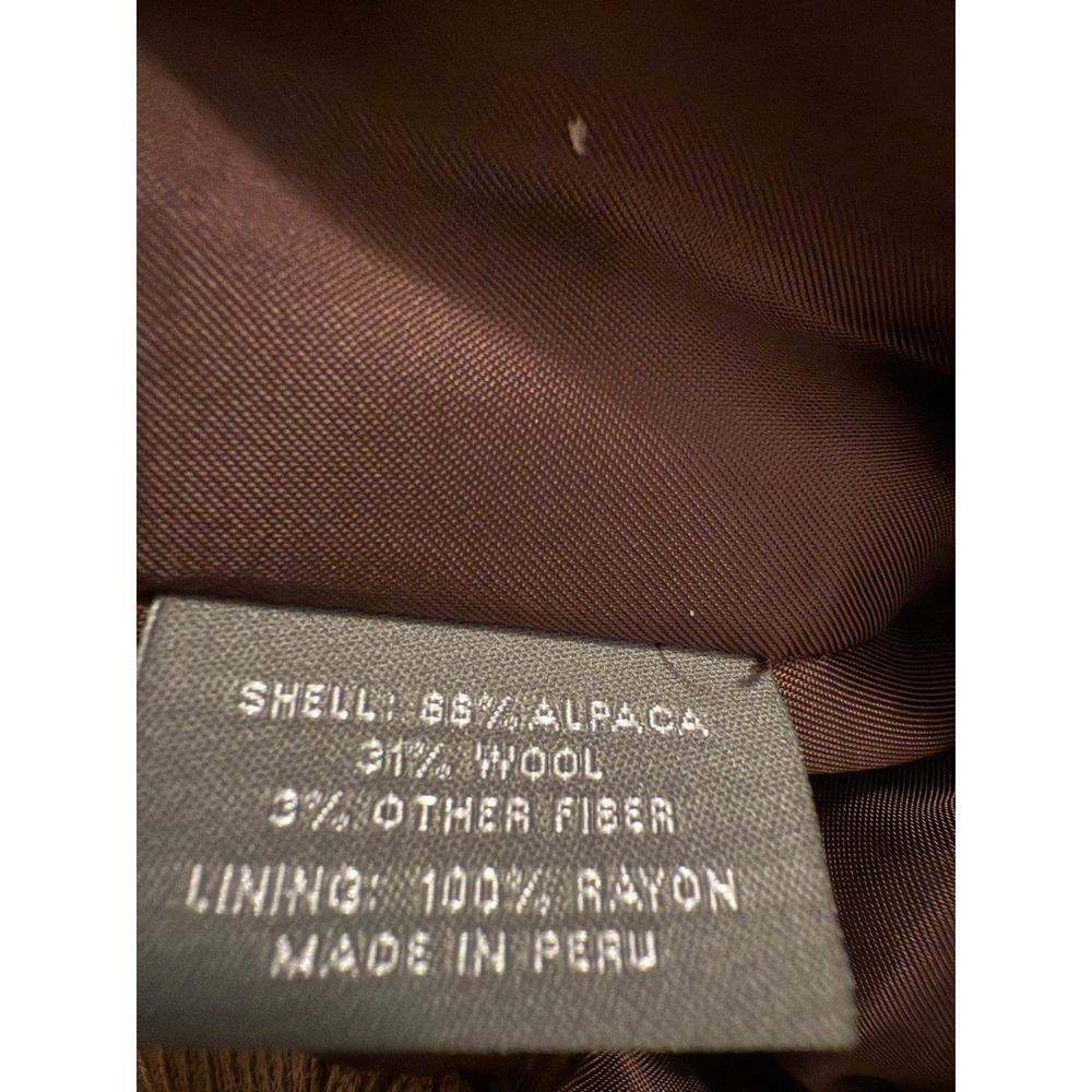 Daniel Cremieux Signature Collection Alpaca Wool Bomber Jacket Tan Camel Large L - Picture 8 of 8